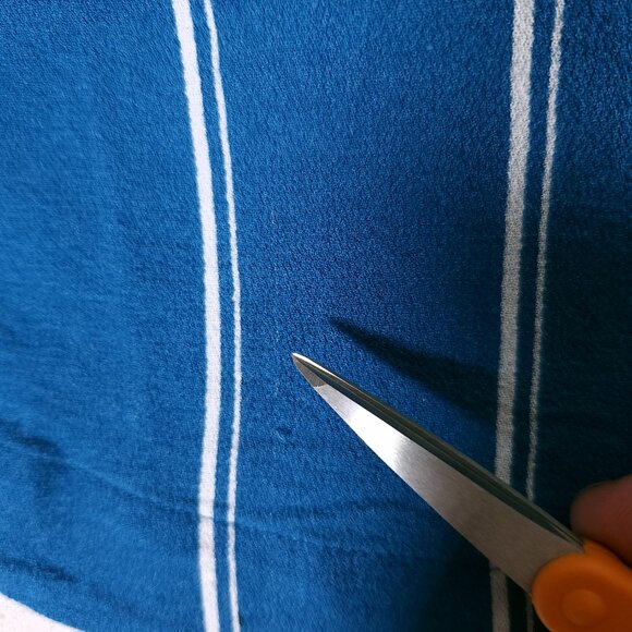 Free People Sleepy Time Indigo Stripe Kimono Top Womens Small Crossover FLAWS - Picture 8 of 15